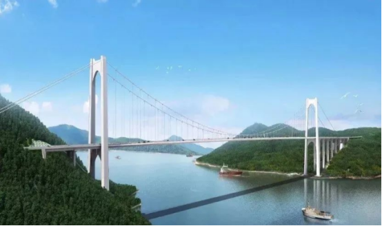合璧津高速油溪长江大桥进入桥面铺装阶段