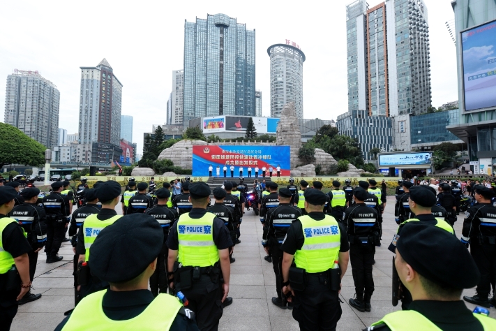 重庆江北：“巡防快处冲锋队”正式上线 打造平安风“警”线